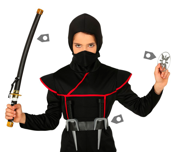 Set Ninja nero 3 pezzi