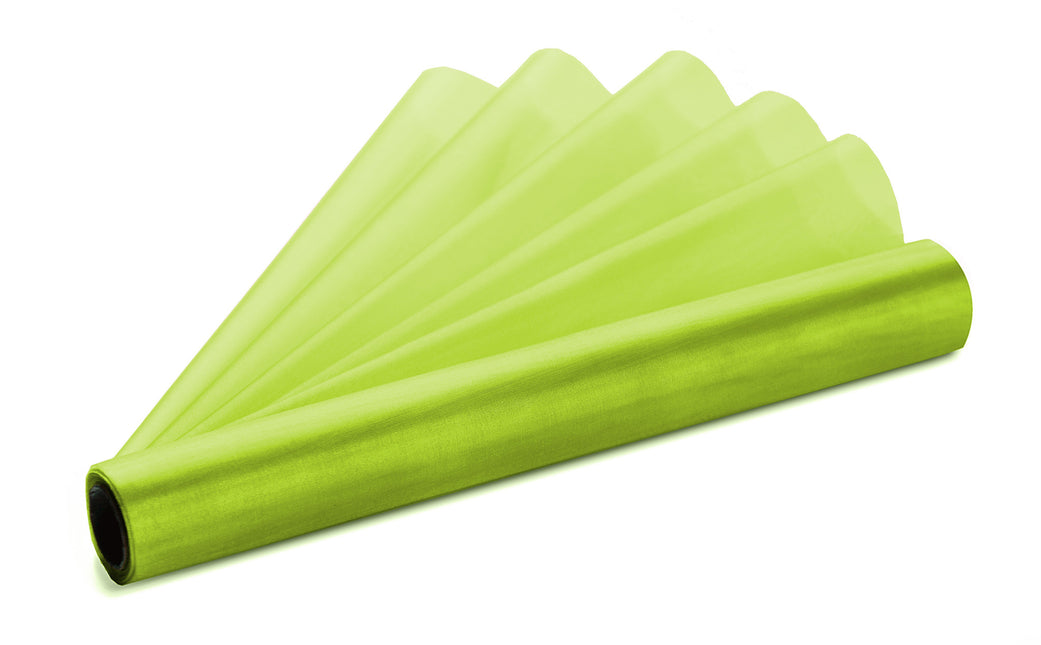 Tessuto Organza Verde Lime 16cm 9m