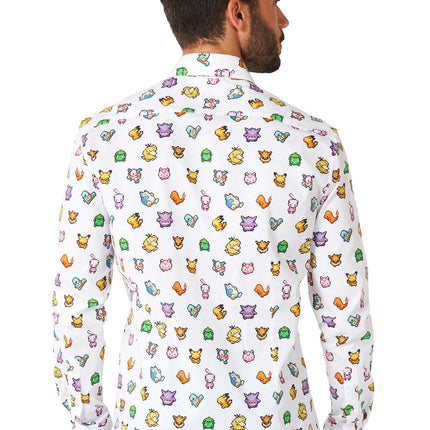 Camicia Pixel Pokémon Uomo <tc>OppoSuits</tc>
