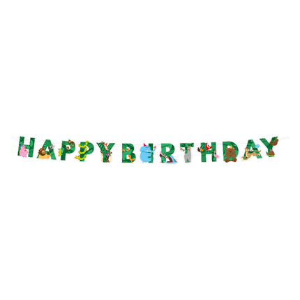 Giungla Lettera Ghirlanda Buon Compleanno 2,5m