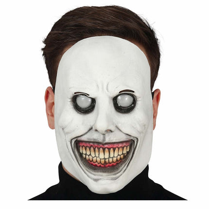 Maschera bianca di Halloween Smile