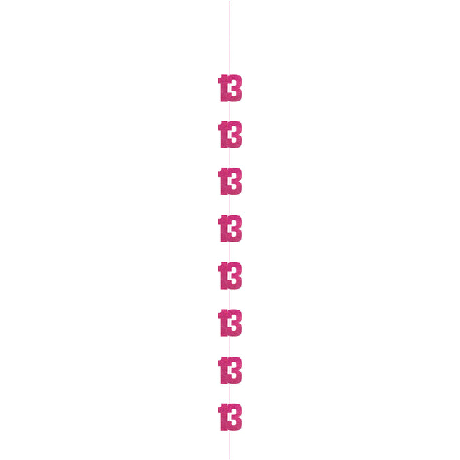 13 Anni Decorazione da appendere Rosa 1,52m