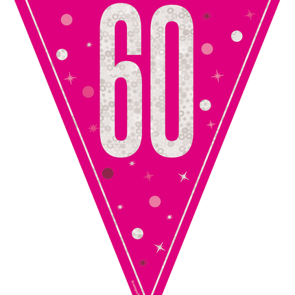 60 Anni Ghirlanda Rosa 2,5 m