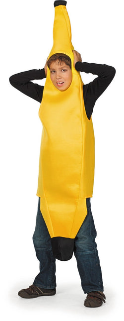 Bambino con tuta a banana