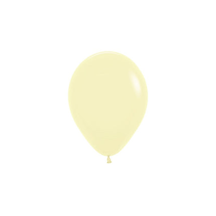 Palloncini giallo pastello opaco 12cm 50pz