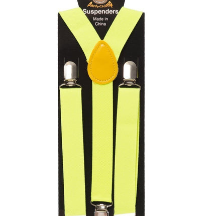Bretelle gialle al neon