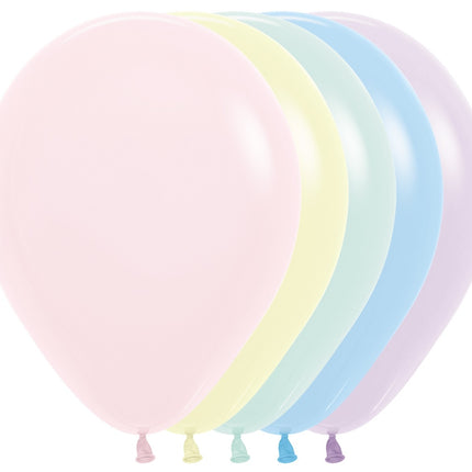 Palloncini Pastello Matte Mix 30cm 12pz