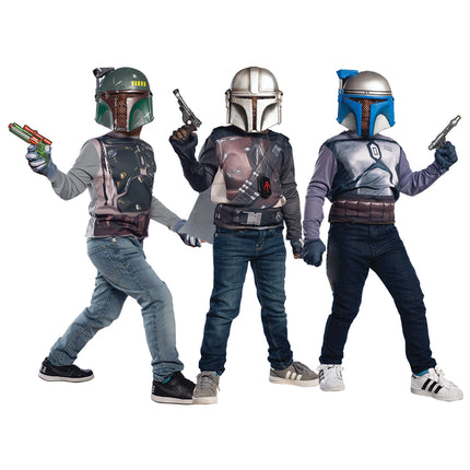 Set di costumi da cacciatori di taglie di Star Wars 19 pezzi