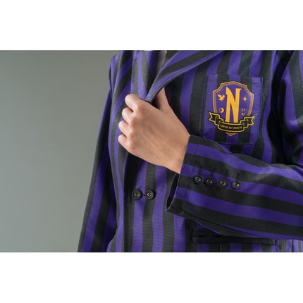 Costume Wednesday Uniforme scolastica nero/viola