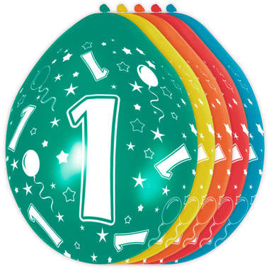 Palloncini 1 Anno Decorazioni 30cm 5pz