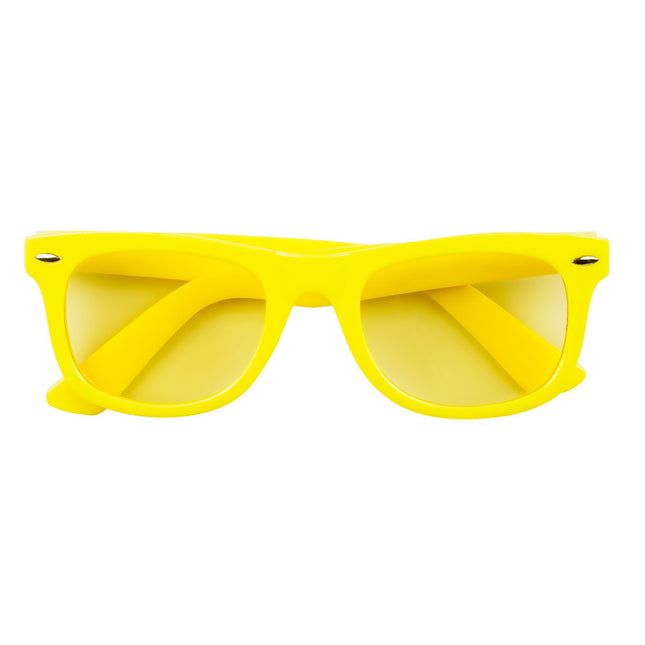 Occhiali da festa giallo neon