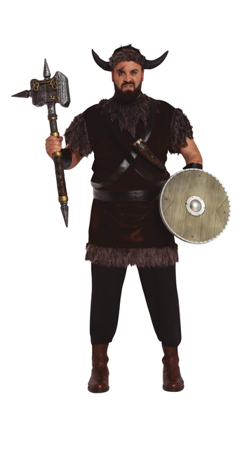 Costume da vichingo marrone grigio uomo