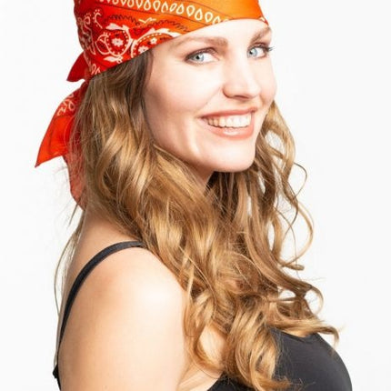 Bandana tradizionale arancione 55 cm
