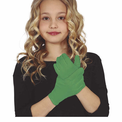 Guanti verde scuro Bambino 17cm