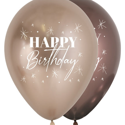 Palloncini Happy Birthday Twinkle Reflex Mix 30cm 25pz