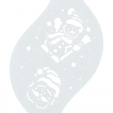 Template make up bianco Babbo Natale