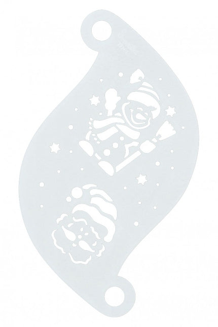 Template make up bianco Babbo Natale