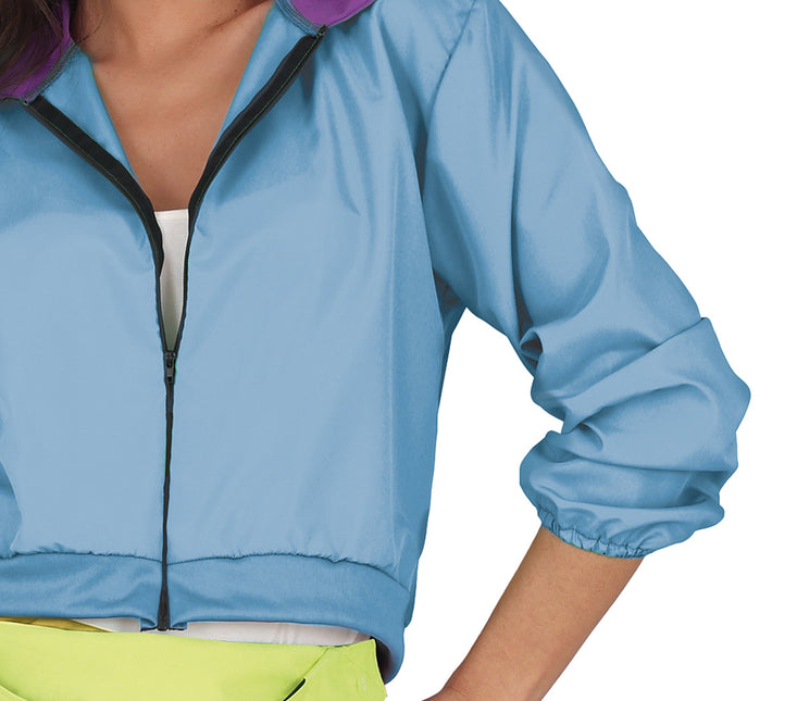Costume da party femminile anni '80 al neon