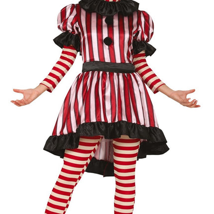 Costume di Halloween da clown dell'orrore per donna