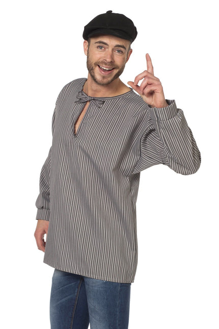 Smock da contadino da uomo grigio
