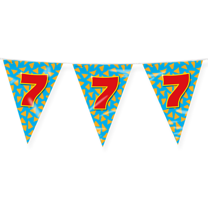 Bandiera 7 anni colorata 10m