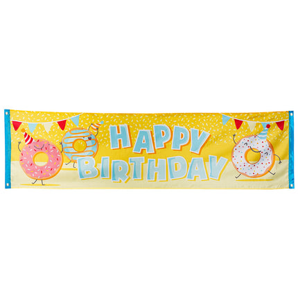 Striscione Ciambella Buon Compleanno 1,8m