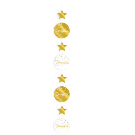 Decorazione da appendere in oro bianco 17cm