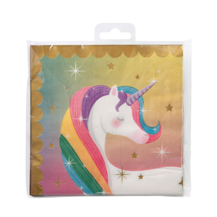 Tovaglioli Unicorno 16cm 16pz