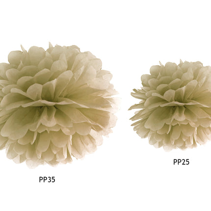 Pompon oro 25 cm