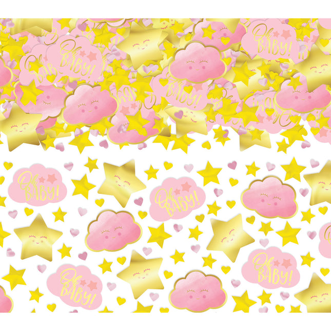 Coriandoli da tavola Baby Girl 70g