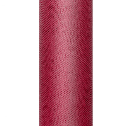 Rotolo di tulle rosso bordeaux 15cm 9m