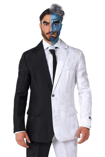 Tuta Two Face bianca e nera da uomo <tc>Suitmeister</tc>