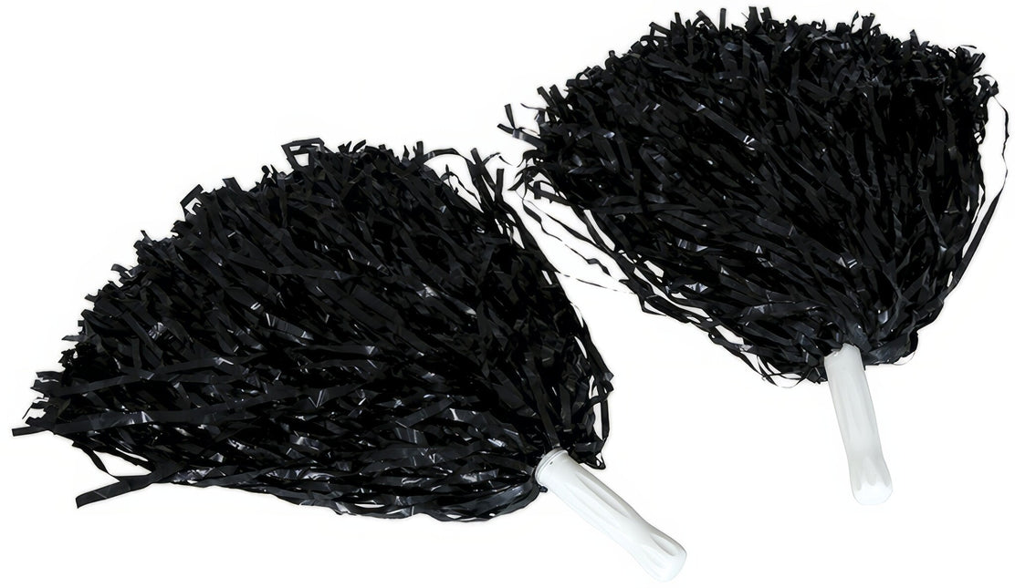 Pompon neri 2 pezzi