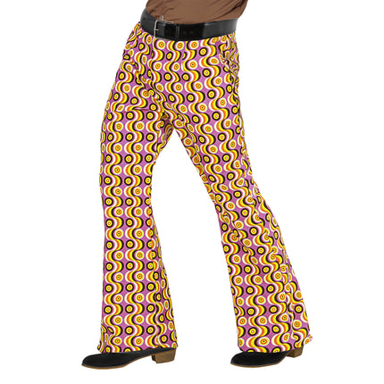 Pantaloni Disco 70S Uomo Lilla
