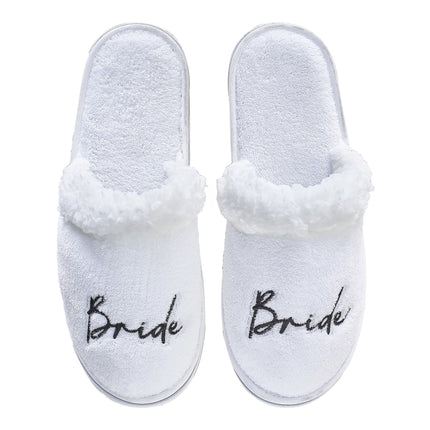 Pantofole da sposa bianche