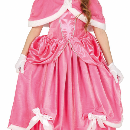 Abito principessa bambino rosa lungo