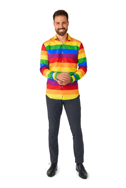 Camicia Arcobaleno Uomo <tc>Suitmeister</tc>