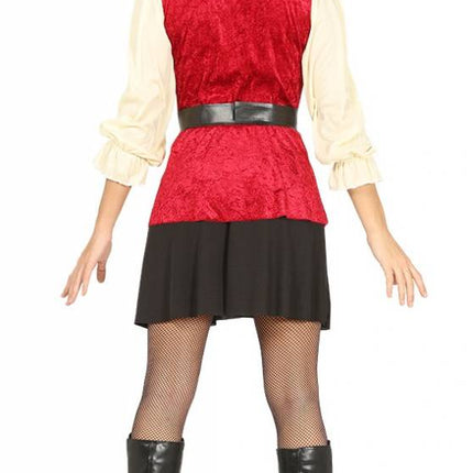 Costume da pirata donna teschi