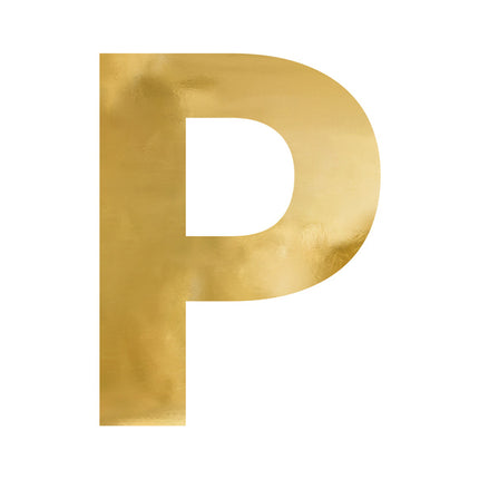 Specchio lettera P Oro 60cm
