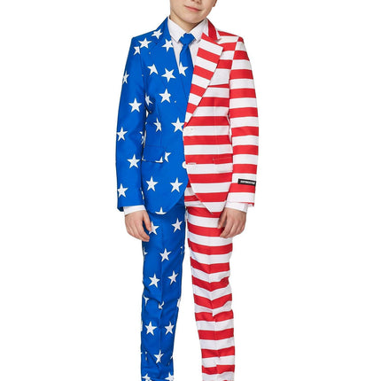Tuta con bandiera USA Ragazzo <tc>Suitmeister</tc>