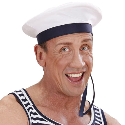 Cappello bianco blu Capitano