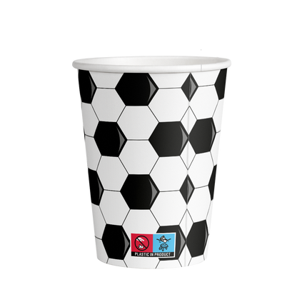 Tazze da calcio 9cm 8pz