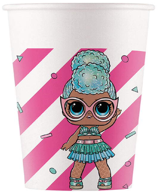 Lol Cups Glitter 200ml 8pz