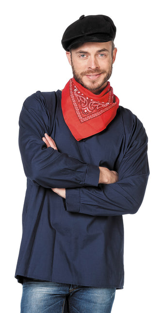 Smock da contadino uomo blu