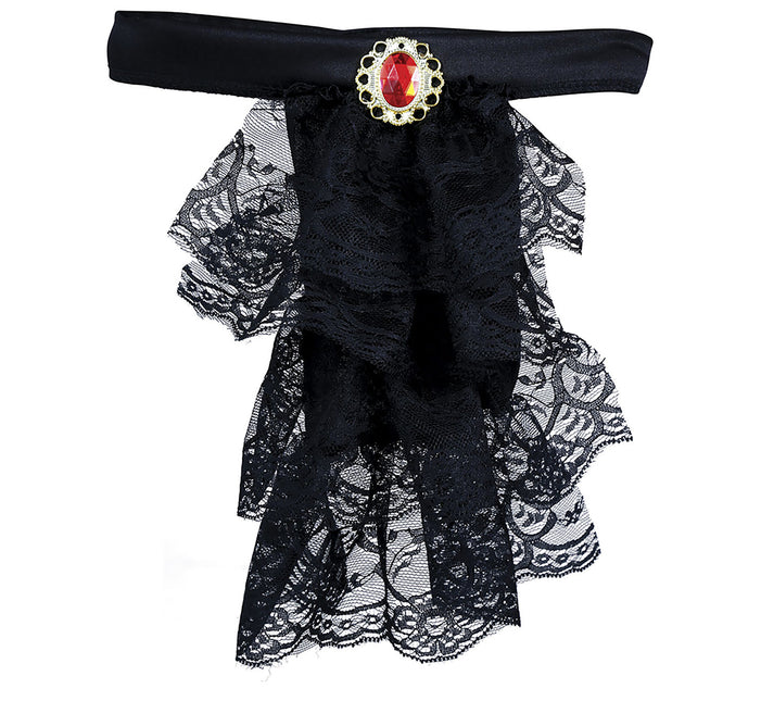 Pizzo con colletto nero