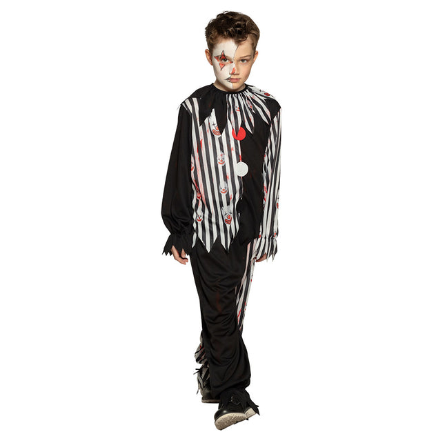 Costume da clown di Halloween per bambino scuro