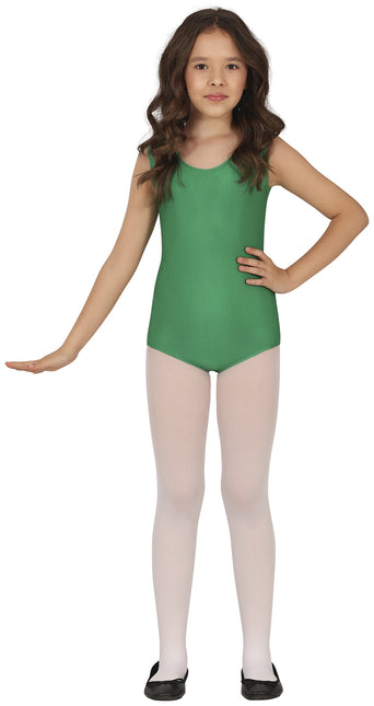 Body da bambina Verde Senza Maniche