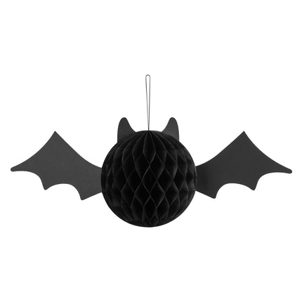 Pipistrello di Halloween a nido d'ape 45 cm