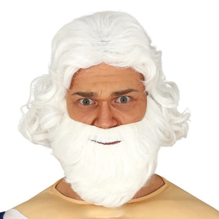 Parrucca barba bianca