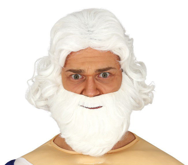 Parrucca barba bianca